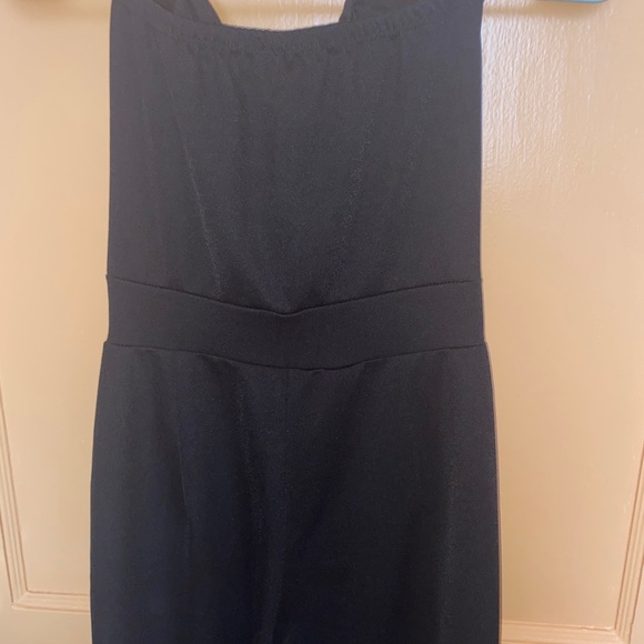 Strapless black jumpsuit - Picture 7 of 8